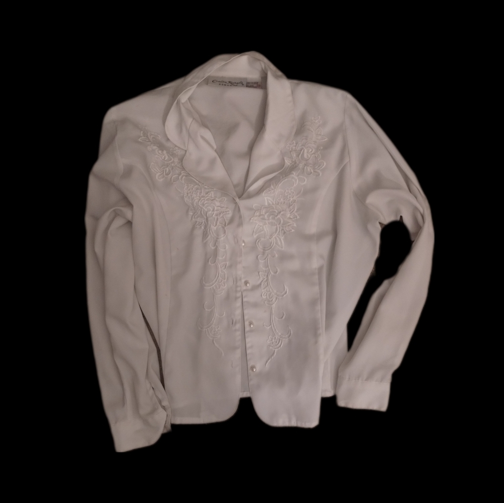 Claudia Richard Embroidered Button up Blouse